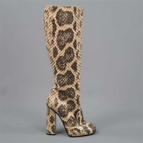 gucci mens shoes snake|Gucci snakeskin boots.